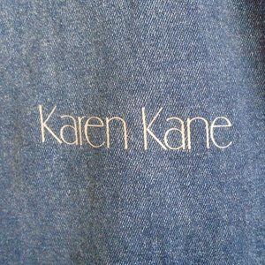 Blue Denim Garment Bag